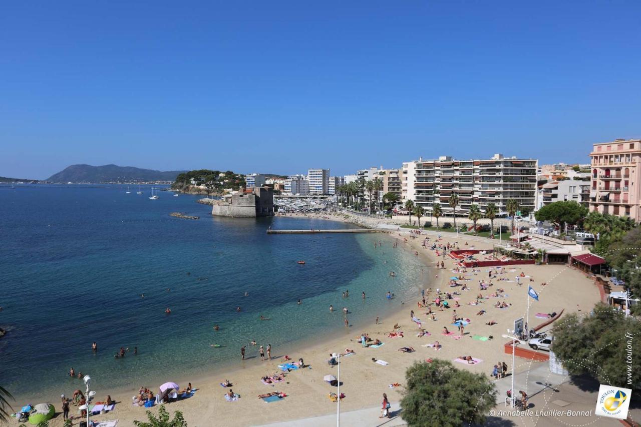 Bel Appartement T3 Mourillon A 5 Min Des Plages - Vue Mer Toulon Exterior photo